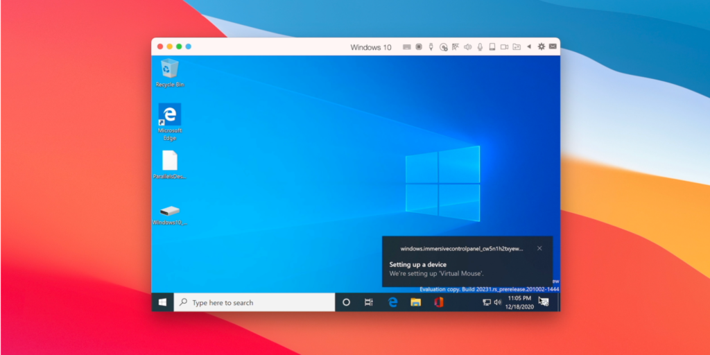 run Windows for ARM on M1 Macs using Parallels 16